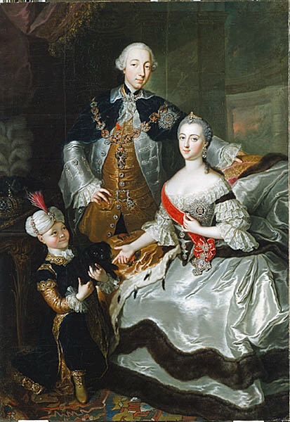 Петр III с супругой Екатериной Алексеевной